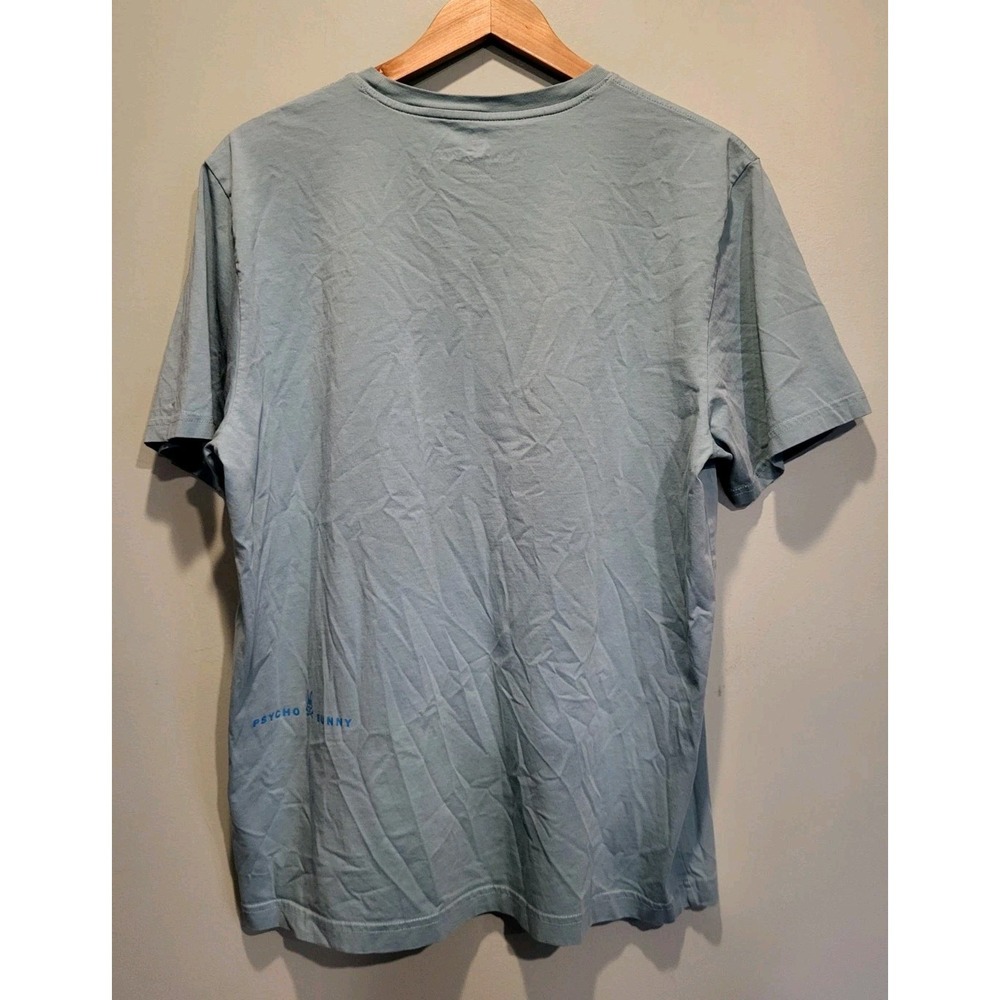 Psycho Bunny Blue Gresham Graphic Short Sleeve T Shirt Sz 7/XL - Picture 4 of 7